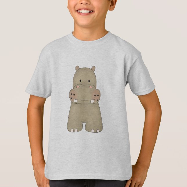 Tecknadflodhäst Tee Shirt (Framsida)