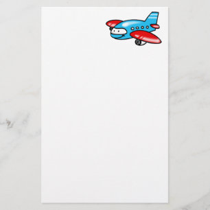 tecknadflygplan brevpapper