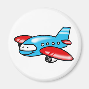 tecknadflygplan magnet
