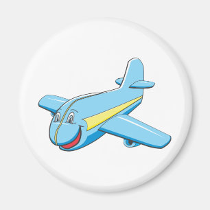 Tecknadflygplan Magnet