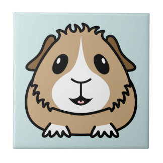 Tecknadförsökskaninen belägger med tegel kakelplatta