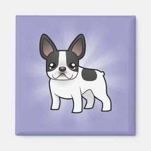 Tecknadfranskbulldogg Magnet