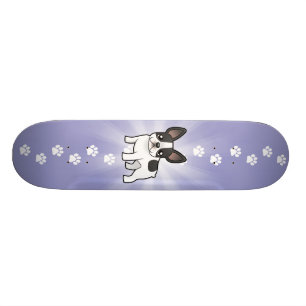 Tecknadfranskbulldogg Skateboard Bräda 21,5 Cm