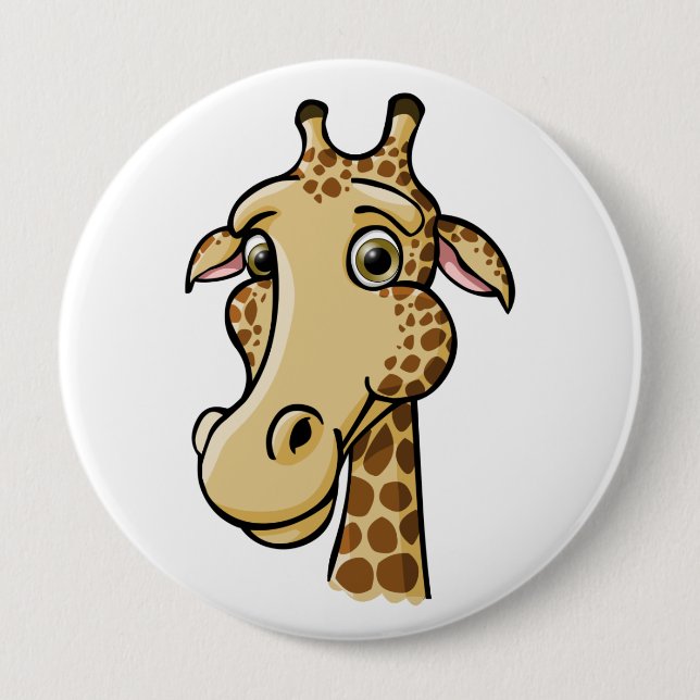 Tecknadgiraff Knapp (Framsida)