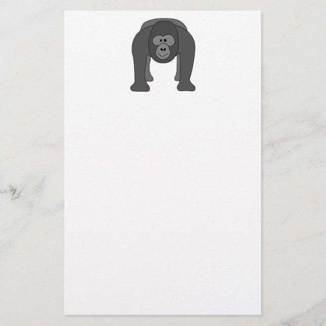 Tecknadgorilla Brevpapper (Framsida)