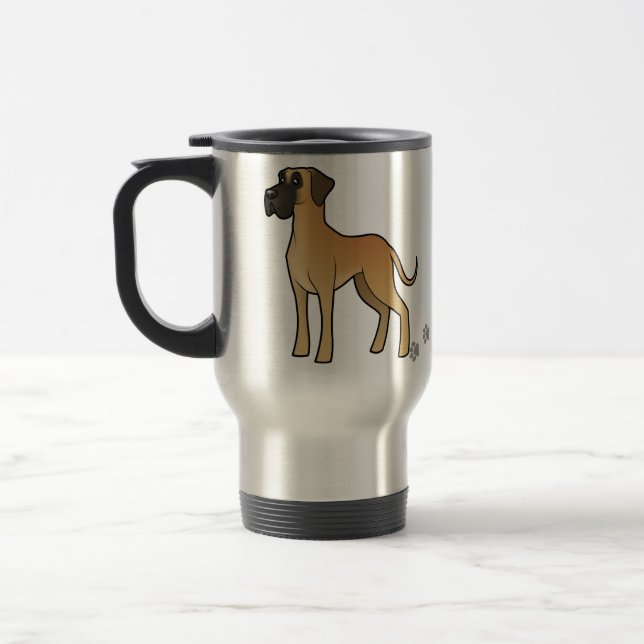 Tecknadgreat dane resemugg (Vänster)