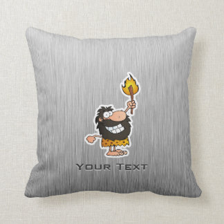 Tecknadgrottman; Metall-look Kudde