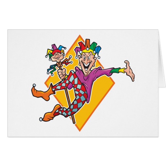 Tecknadgyckelmakare Hälsningskort (Framsidan Horizontal)