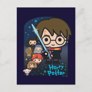 TecknadHarry Potter kammare av grafiska Vykort