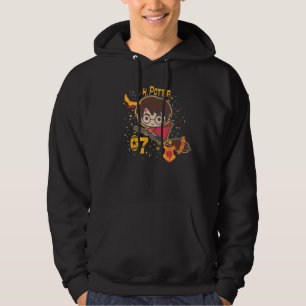 TecknadHarry Potter Quidditch sökare Hoodie
