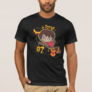 TecknadHarry Potter Quidditch sökare T Shirt