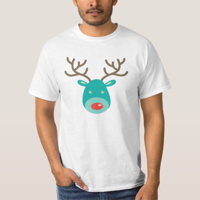 TecknadillustrationRudolf ren Tee (Framsida)