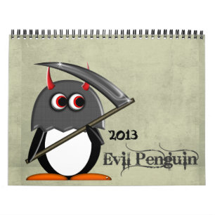 TecknadKALENDERN 2013 för ONDSKA PENGUIN™ Kalender
