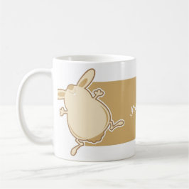 Tecknadkaninillustration Kaffemugg