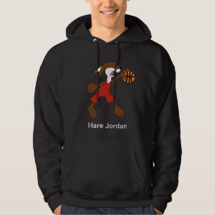 TecknadkaninMichael Jordan fläkt Sweatshirt Med Luva