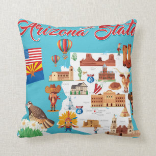 Tecknadkarta av Arizona Kudde