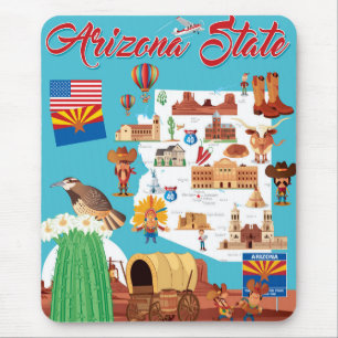 Tecknadkarta av Arizona Musmatta