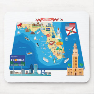 Tecknadkarta av Florida Musmatta