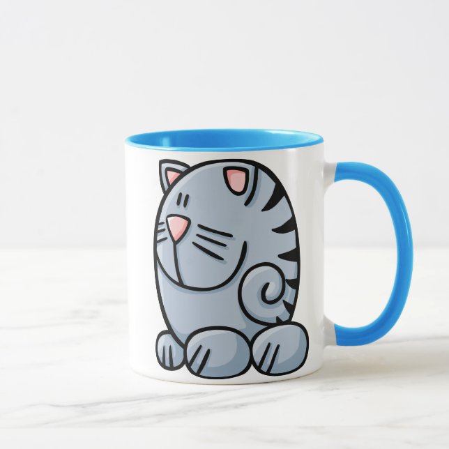 Tecknadkatt Mugg (Höger)