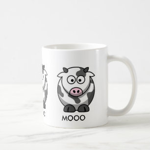 Tecknadko MOOO (3x omkring) Kaffemugg