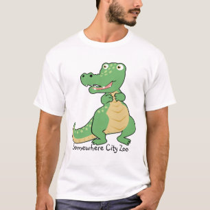 TecknadkrokodilT-tröja T Shirt