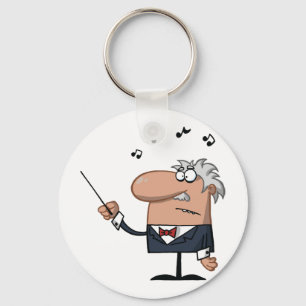Tecknadledare Keychain Nyckelring