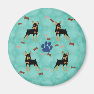 TecknadminiatyrPinscher Magnet