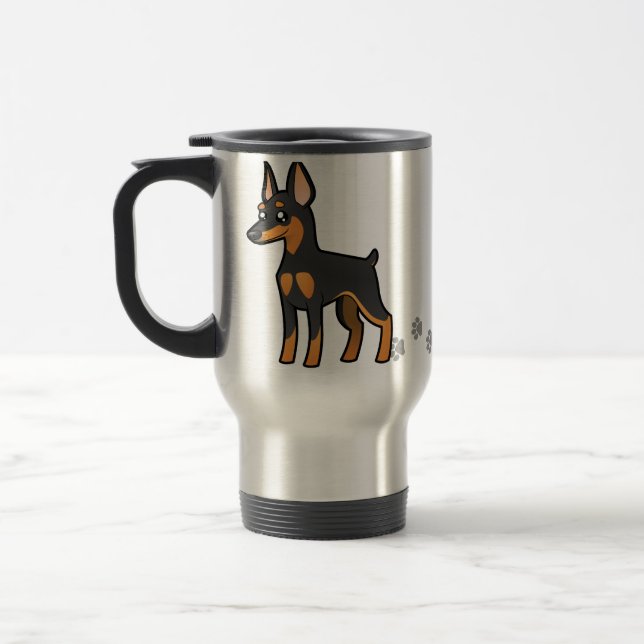 TecknadminiatyrPinscher/Manchester Terrier Resemugg (Vänster)