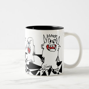 Tecknadmonsterpersonlig mugg