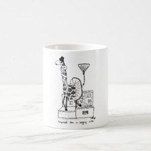 Tecknadmugg - oväntat objekt kaffemugg