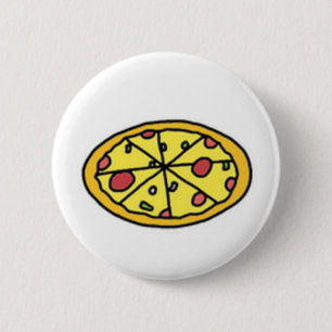 TecknadPizza Cutie knäppas Knapp