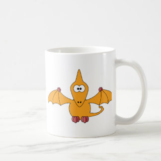 TecknadPterodactyl (gult) Kaffemugg