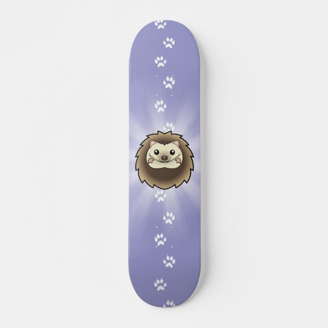 TecknadPygmyigelkott Skateboard Bräda 20 Cm (Framsida)