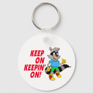 TecknadRaccoon Nyckelring