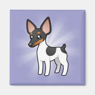 TecknadråttaTerrier/leksakfoxterrier Magnet