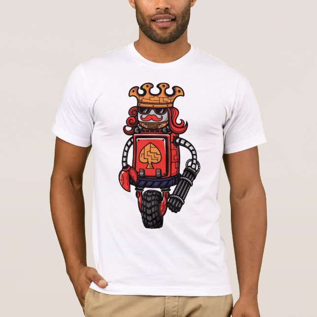 Tecknadrobot T Shirt (Framsida)
