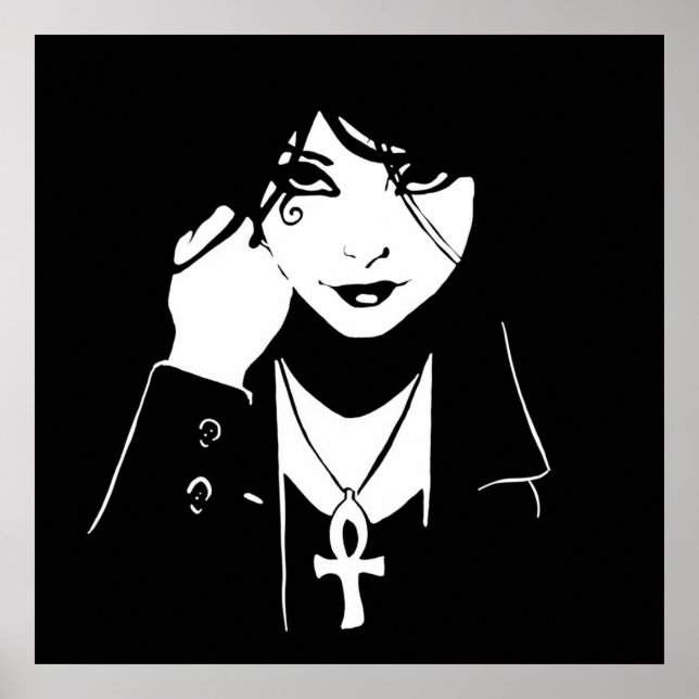 Tecknads Death Vertigo DC Sandman Poster (Framsidan)