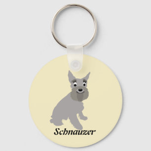 TecknadSchnauzer Nyckelring