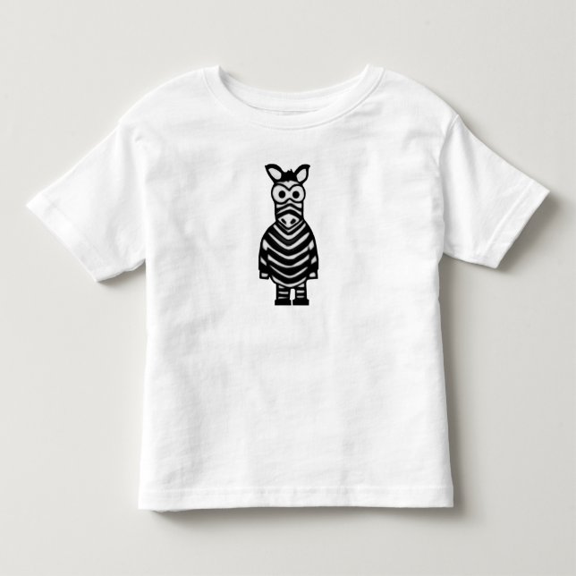 Tecknadsebra T-shirt (Framsida)