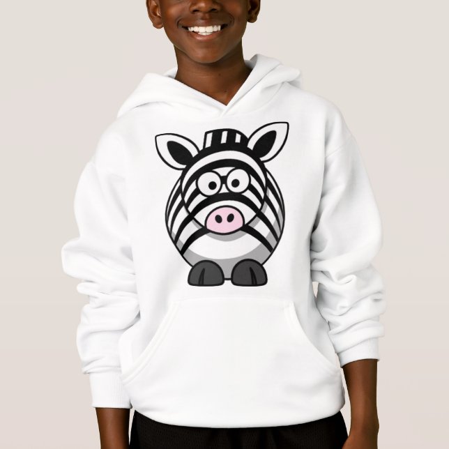 TecknadsebraHoodie Tee (Framsida)