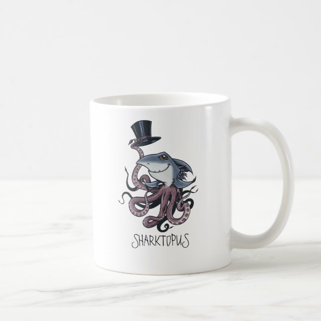TecknadSharktopus mugg (Höger)