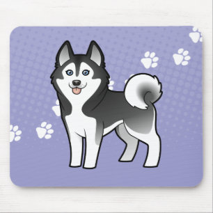 Tecknadsiberian husky/alaskabo Malamute Musmatta