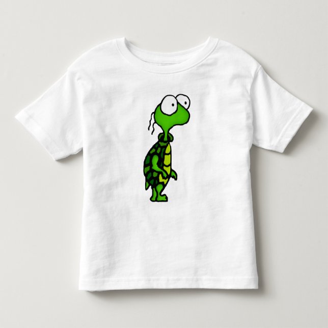 Tecknadsköldpadda Tee (Framsida)