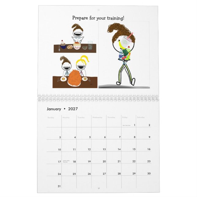 Tecknadsportkalender 2013: Tri-ing att vara Kalender (Jan 2027)