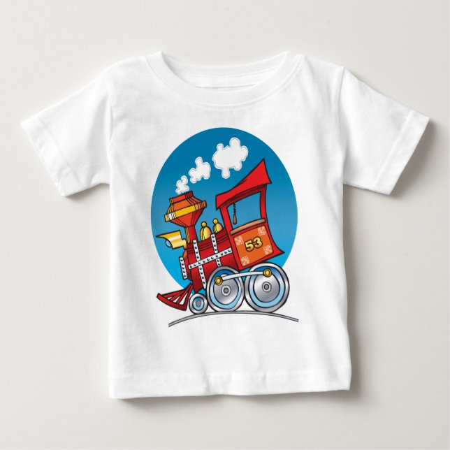 Tecknadtågmotor T-shirt (Framsida)
