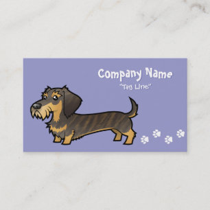 Tecknadtax (wirehair) visitkort