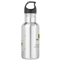 Tecknadtrummastudio flaska för Ben vatten