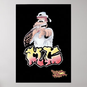TECKNADtryck/affisch för GRAFITTI M C Poster