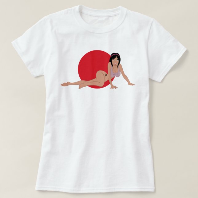 Tecknadutvikningsbild T-Shrit Tee (Design framsida)