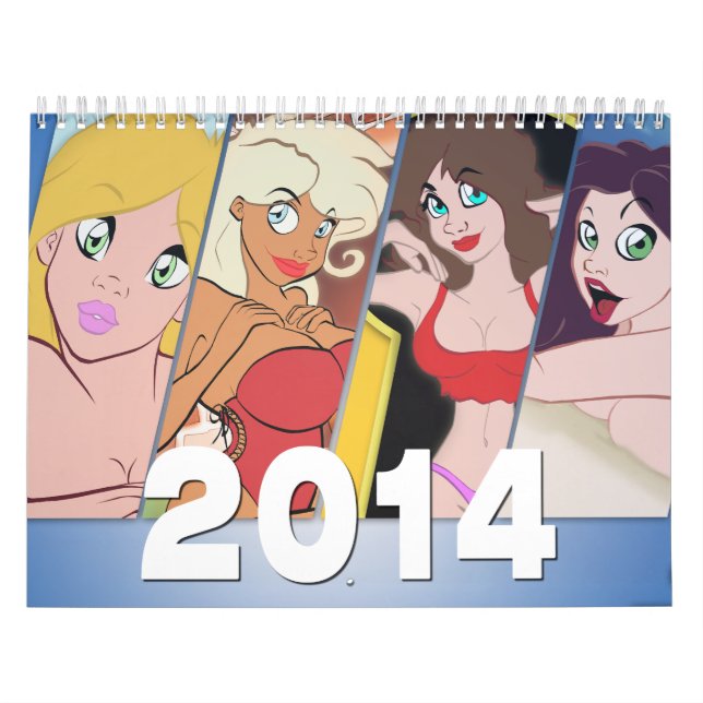 Tecknadutvikningsbildkalender 2014 kalender (Omslag)